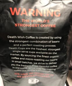 Death Wish Coffee, Dark Roast Single-Serve Coffee Pods, 10 Count 10 Count (Pack of 1) 62 714qqdjllEL