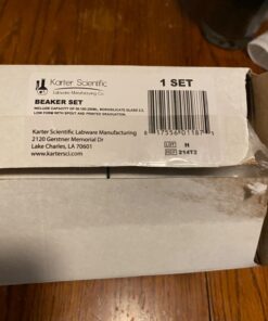 Karter Scientific 214T2, 3.3 Boro, Griffin Low Form, Glass Beaker Set - 3 Sizes - 50ml, 100ml, 250ml 21 714qy9tmsPL