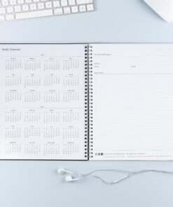 Blue Sky 2024 Weekly and Monthly Planner, January - December, 8.5" x 11", Flexible Cover, Wirebound, Enterprise (144725) 8.5" x 11" New Version 15 714rLR53SKL