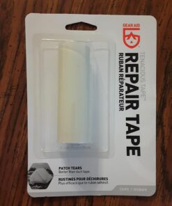 GEAR AID Tenacious Tape 3”x20” Fabric and Vinyl Gear Repair Tape, Quickly Fix Holes and Rips in Puffy Jackets, Rain and Snow Gear, Tents, Sleeping Bag and More, Off-White, 1 Pack 49 714rUuHI4WL