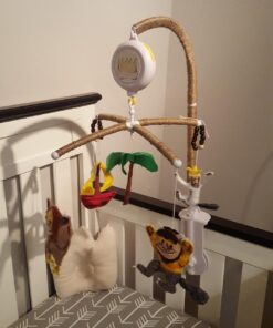 AGPtek 28 inch Baby Crib Mobile Bed Bell Holder Music Box Holder Arm Bracket Baby Bed Stent Set Nut Screw 38 714rebL50L