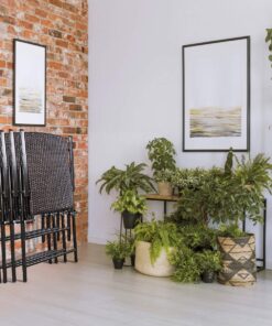 Tangkula 4 PCS Folding Patio Chair Set Outdoor Pool Lawn Portable Wicker Chair with Armrest & Footrest Durable Rattan Steel Frame Commercial Foldable Stackable Party Wedding Chair Set (24X23X37) 24X23X37 17 714sGKMVZYL 1