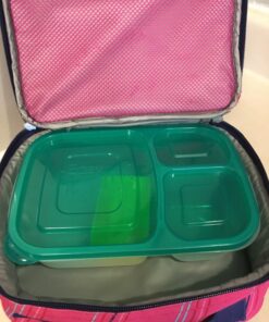 EasyLunchboxes® - Bento Lunch Boxes - Reusable 3-Compartment Food Containers for School, Work, and Travel, Set of 4 (Brights) Brights 44 714swv9zAL