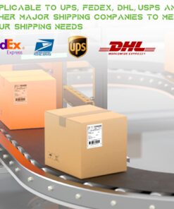 MFLABEL® 4 Rolls of 450 Direct Thermal Shipping Labels 4x6 for Zebra 2844 Zp-450 Zp-500 Zp-505 450 Labels/ Rolls 14 714syGECNnL