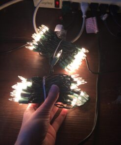 Noma/Inliten Holiday Wonderland 100-Count Clear Christmas Light Set,Green Wire 38 714t37VTVLL