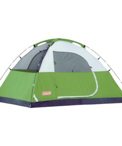 Coleman Sundome Camping Tent, 2/3/4/6 Person Dome Tent with Snag-Free Poles for Easy Setup in Under 10 Mins, Included Rainfly Blocks Wind & Rain, Tent for Camping, Festivals, Backyard, Sleepovers Palm Green 3 Person 26 714tMnn24XL