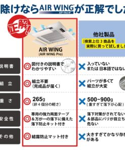 AIR WING Pro, Angle Adjustable Air Conditioner Deflector helps Cooling/Heating Air Circulation, Anti Blast, Wind Baffle and Direction, Anti-Condensation (Ivory) Ivory Set of 1 28 714txMJWTxL