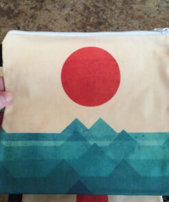 Artovida Artists Collective Lunch Baggies | Snack and Sandwich Bags with Zipper - Improved Dual Layer Design by Budi Kwan (Indonesia) The Ocean, the Sea, the Wave Budi Kwan - The Ocean - Baggie 36 714udI0SWAL