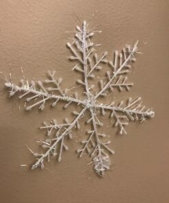 Moon Boat 72pcs White Sparkling Snowflakes String & Sticker Window Clings Decal Christmas Decoration Hanging Xmas Ornaments 22 714uiyr3YCL
