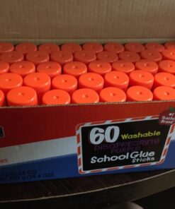 Elmer's Disappearing Purple School Glue Sticks, Washable, 7 Grams, 60 Count 31 714uwC5k CL