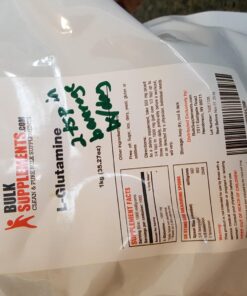 BULKSUPPLEMENTS.COM L-Glutamine Powder - Glutamine Supplement, L Glutamine 5000mg, L Glutamine Powder - Gut Health & Recovery, Unflavored & Gluten Free, 5000mg (5g) per Serving, 1kg (2.2 lbs) 2.2 Pound (Pack of 1) 30 714v4 2C3L