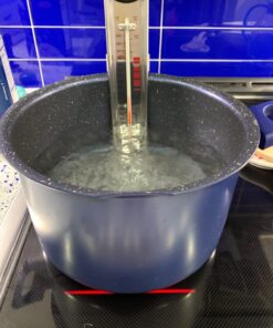 Candy Thermometer Deep Fry/Jam/Sugar/Syrup/Jelly Thermometer with Hanging Hook & Pot Clip Stainless Steel Cooking Thermometer Food Thermometer Quick Reference Temperature Guide,Red Candy Thermometer-Red 32 714vLlQDtL