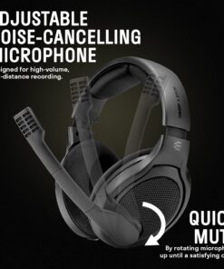 Drop + EPOS PC38X Gaming Headset Noise-Cancelling Microphone with Over-Ear Open-Back Design, Velour Earpads, Compatible with PC, PS4, PS5, Switch, Xbox, Mac, Mobile, and More (Black) Black One Size 17 714vw5Apw5L