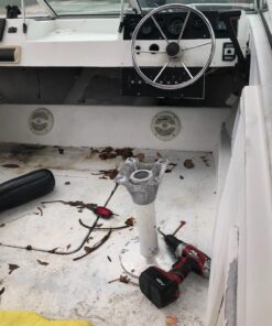 Attwood 17720 Seat Swivel, for Boat Seat, 6 ¼ Inches, 0-Degrees Tilt, Aluminum, Black Power Coated 0 Degree Tilt Seat Swivel Mount 36 714wdCoRxiL