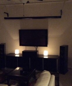 Elite Screens 12" Black Projector Screen L-Brackets, Reinforced Single Metal Welded Construction, Wall or Ceiling Mount - Includes Hooks and Hardware, Model: ZVMAXLB12-B 12" Black L-Bracket 16 714wsfppxZL