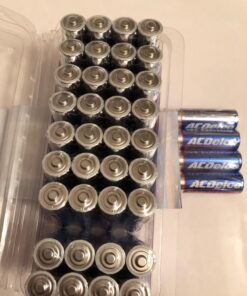 ACDelco 40-Count AA Batteries, Maximum Power Super Alkaline Battery, 10-Year Shelf Life, Reclosable Packaging, Blue 40 Count (Pack of 1) 36 714xAeH54VL