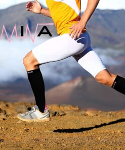 Physix Gear Compression Socks for Men & Women 20-30 mmhg Graduated Athletic for Running Nurses Shin Splints Flight Travel Black/Pink Small-Medium 20 714y2YYGNL