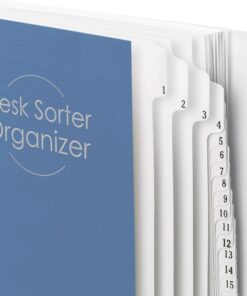 Smead Desk File/Sorter, Daily (1-31), 31 Dividers, Letter Size, Dark Blue (89294) 8 714ykBvghIL