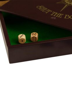 STERLING Games Wooden Shut The Box Game 12 Numbers with Home Decor Design Lid Cover and Felted Rolling Surface 11 714ynfIBR L