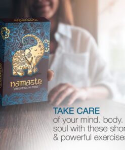 Namaste Stress Reducing Cards - Self Care Cards, Anxiety and Stress Relief Gifts, Mindfulness & Meditation Cards, Mindful gifts for Women - MSS Inc 24 714z6VcpbEL