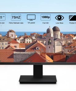 KOORUI 22 Inch Computer Monitor, FHD 1080P Desktop Display, 75HZ Ultra Thin Bezel/Eye Care/Ergonomic Tilt, HDMI VGA Ports LED Monitor for PC, VESA Mounting 22 INCH VA 1080p/75hz 26 714z8ISqjrL