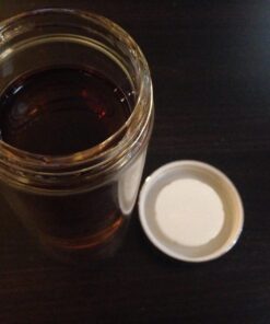 Sun's Tea 18oz Wide Mouth Ultra Clear Spill-proof Strong Double-wall 3-Piece Borrosilicate Glass Tumbler with Strainer and Lid (flat top lid) 25 714zcNjg2DL