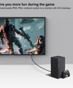 BENFEI DVI to HDMI, Bidirectional DVI (DVI-D) to HDMI Male to Female Adapter with Gold-Plated Cord 2 Pack Adapter DVI M to HDMI F 27 714zei7G47L