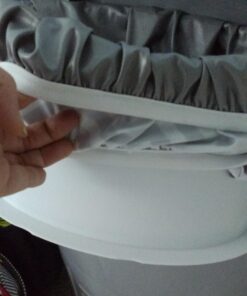 Teamoy (2 Pack) Reusable Pail Liner for Cloth Diaper/Dirty Diapers Wet Bag, Gray Chevron+Slate 2 Count (Pack of 1) 25 714zh LoxL