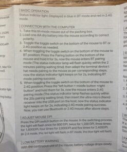 E-YOOSO Bluetooth Wireless Mouse, 3 Modes Bluetooth 5.0 & 3.0 Mouse 2.4GHz Ergonomic Wireless Optical Mouse with USB Nano Receiver, 5 Adjustable DPI Levels, 6 Buttons for Laptop, MacBook, iPad, PC Black(Bluetooth+Wireless) 55 714zpsayiNL