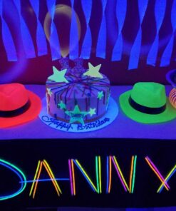 Fun Express Neon Color Plastic Gangster Hats for Party - Apparel Accessories - Hats - Party Hats - Party - 12 Pieces 1 19 714zrdIjeNL