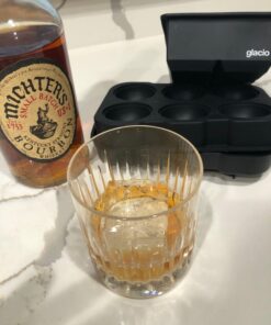 glacio Ice Cube Mold Combo - Large Silicone Ice Maker for Whiskey and Cocktails - Perfect for Craft Ice, Whiskey Ice Balls, and Cocktail Ice Cubes Black 38 715 TcDcJAL