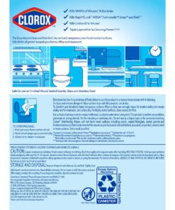 Clorox Disinfecting Wipes, Bleach Free, Crisp Lemon, 105 Count (Package May Vary) 23 715 eZMpUeS