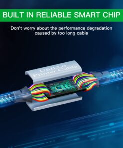 Ruaeoda Printer Cable 100 ft,Long USB Printer Cable Cord USB 2.0 Type A Male to B Male Printer Scanner USB B Cable Compatible with HP, Canon,Epson, Lexmark, Dell, Xerox, Samsung Etc 15 Meter - Gen3 100Ft 9 715 lBh7RVL