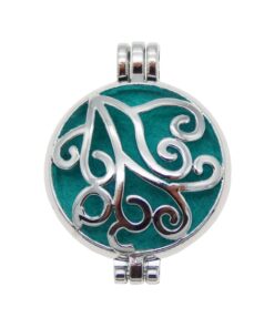 Wholesales 12pcs Mixed Silver 32mm Round Aromatherapy Pendant Locket Essential Oil Diffuser Necklace 13 715 oRCTB9L