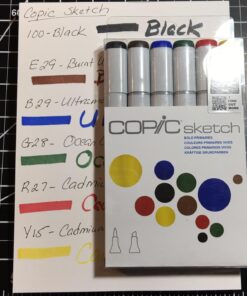 Copic Sketch, Alcohol Markers, 6pc Set, Bold Primaries Bold Primary Colors Marker Set 13 715 v8oOrAL