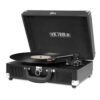 it.innovative technology Vintage 3-Speed Portable Suitcase Record Player with Built-in Speakers | Upgraded Turntable Audio Sound| Includes Extra Stylus | Black Non-Bluetooth 22 71503W4rxgL