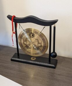 Zen Art Brass Feng Shui Desktop Gong H1303 25 7150KLLabSL