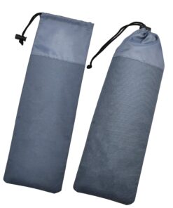 IUMÉ 10-Pack Tent Stakes, Black / 11.8inch Heavy Duty Camping Stakes with Oxford Fabric Pouch, Unbreakable and Inflexible Steel Ground Stakes Tent for Outdoor Trip Hiking Gardening 13 7150ZeYrx L