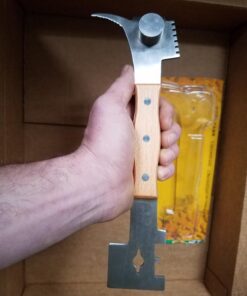 WEICHUAN Multifunction Hive Scraper Tool with Wooden Handle - Beekeeping Equipment Bee Hive Hand Tool Beekeeper Tool 30 7150vHSUghL