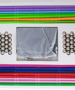 MONILON 160 Pcs Magnet Building Sticks Kids Toys, Lengthen Magnetic Construction Building Blocks Set 3D Brain Training Learning Educational DIY STEM Toys 27 7151Lv4teeL