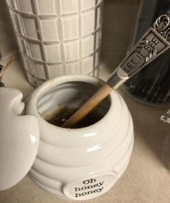 Mud Pie Honey Pot Serving Set, 4x3, White 37 7151d7aL5cL