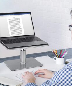 Mount-It! Adjustable Height Laptop Stand for MacBook Pro | Wide Platform Laptop & Monitor Desk Riser | Ergonomic Desk Riser Stand for MacBook and 11-15 Inch Laptops | 24-32 Inch Monitor Stand Riser 14 7151jIGBcmL 1