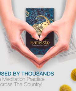 Namaste Stress Reducing Cards - Self Care Cards, Anxiety and Stress Relief Gifts, Mindfulness & Meditation Cards, Mindful gifts for Women - MSS Inc 27 7151tNPJtVL