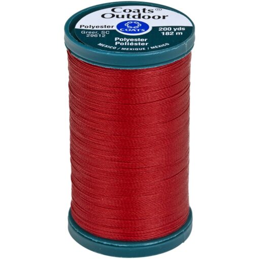 Coats Outdoor Living Thread 200yd, Red Cherry