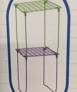 LockerMate Wire Locker Stac-A-Shelf, 12-1/2"H x 10"W x 11-1/2"D, Assorted Colors 11 7153IxITgcL