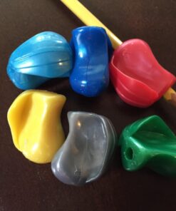 The Pencil Grip Pencil Grips, The Crossover Grip, Metallic Ergonomic Writing Aid For Righties And Lefties, Colorful Pencil Grippers, Assorted Metallic Colors, 6 Count - TPG-17706 6 Count (Pack of 1) 18 7153aB QaRL