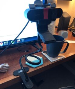 ZTON Cell Phone Holder, Universal Mobile Phone Stand, Lazy Bracket, Flexible Long Arms Clip Mount for iPhone, LG etc. in Office Bedroom Desktop (Black) 37 7153dmZCRL