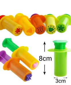 Alternative view of Carykon Dough Extruders Set Assorted Designs, Set of 10, 5 Patterns - Random Colors