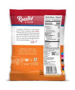 DAVID Seeds Salted and Roasted Pumpkin Seeds, Keto Friendly Snack, 5 OZ Bags, 12 Pack Original 5 Ounce (Pack of 12) 14 7156GKPzJNL