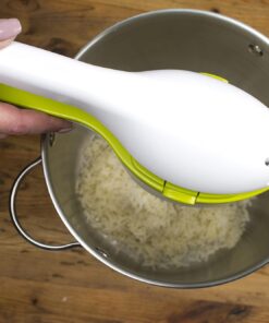 RSVP International (SPUD) Potato Ricer, White/Green | Mash Potatoes, Fruits, Vegetables & More | Includes Medium & Coarse Plates | Pot Resting Extension | Dishwasher Safe 20 7156INq5aMS